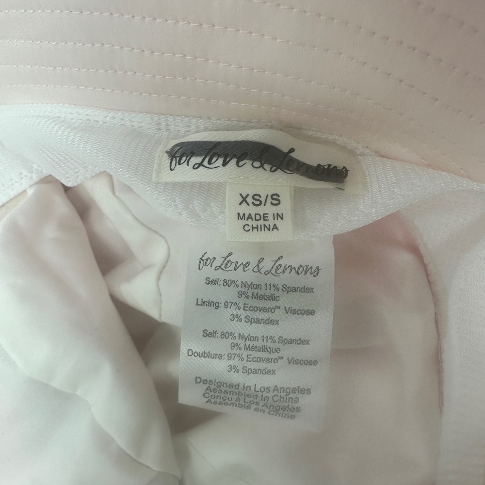 For Love And Lemons Poplin Bucket Hat Pink NEW - Picture 3 of 5